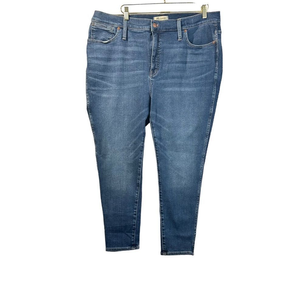 Madewell 10" High Rise Skinny Jeans Women's 35P Wendover Wash Denim NWT‎